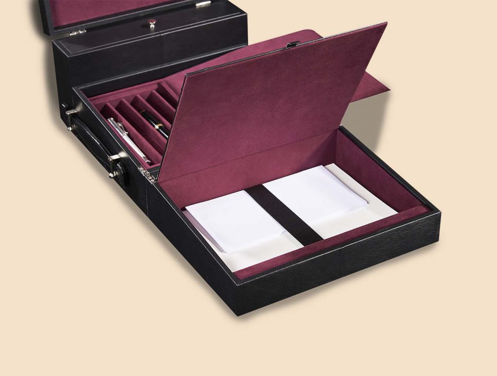 Pens writing instrument casket box hidden paper reserve