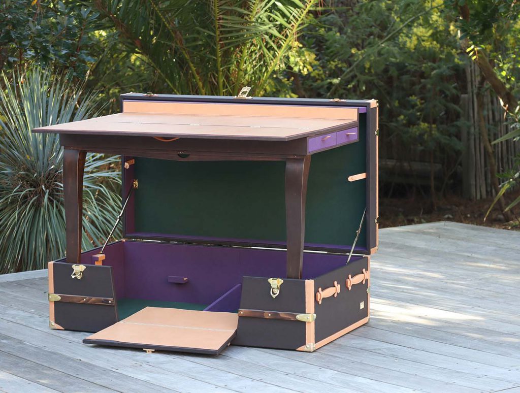 Scretary office mobile trunk fully opened
