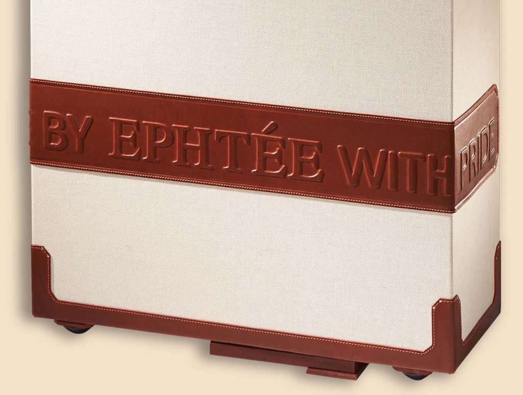 Travel office trunk bottom embossed part made by ephtee with pride
