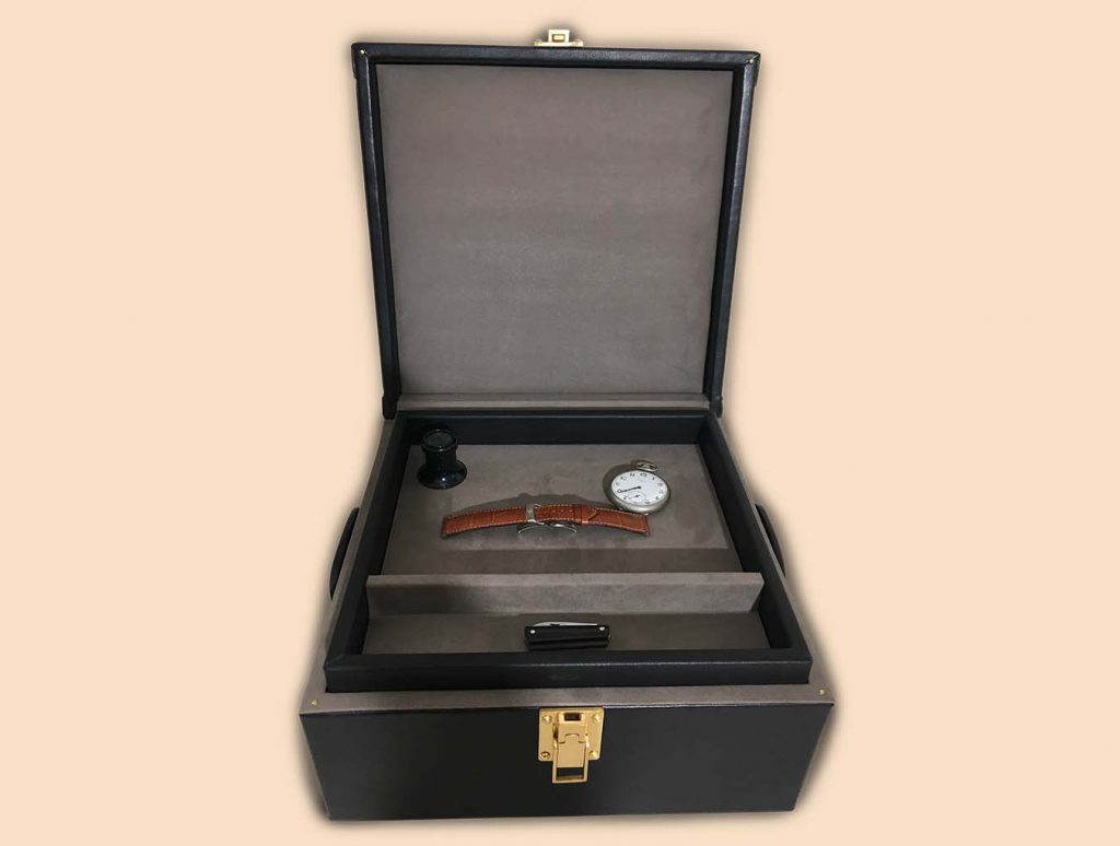 Watchmaking casket 12 watches IDPH black tray